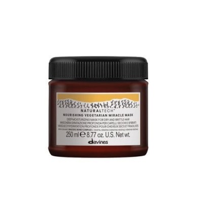Davines Naturaltech Nourishing Vegetarian Miracle Mask, maska głęboko nawilżająca do włosów suchych i łamliwych 250 ml