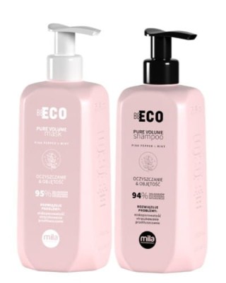 Zdjęcie produktu Mila Professional, zestaw oczyszczający i nadający objętości Pure Volume, szampon 250 ml + maska 250 ml