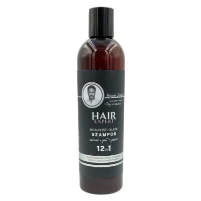 Zdjęcie produktu Szampon do włosów Hair Expert Witalność i Blask 12w1, nadaje połysk i objętość włosom 280 ml