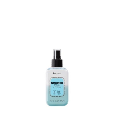 Zdjęcie produktu Spray do włosów Kemon Hair Care NOURISH, dwufazowy do włosów zniszczonych, bez spłukiwania, 200 ml