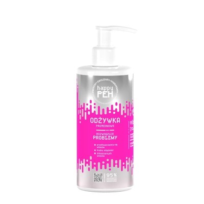 Zdjęcie produktu HAPPY PEH Odżywka proteinowa do włosów przetłuszczających i osłabionych 270 ml
