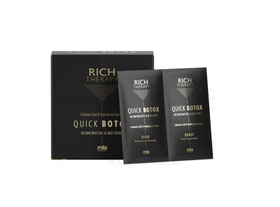 Zdjęcie produktu Mila Pro Rich Therapy, BOTOX Mila Pro z keratyną w saszetkach (12x fluid + 12x booster)