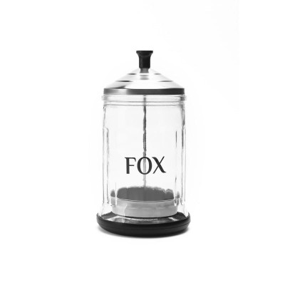 Zdjęcie produktu Szklany pojemnik do sterylizacji, dezynfekcji FOX 621 ml