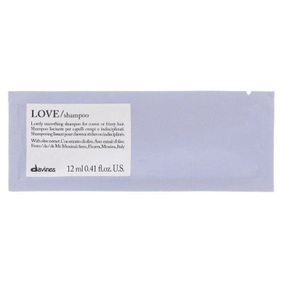 Zdjęcie produktu Szampon Davines Love Smooth saszetka 12 ml, Zapewnia efekt gładkich, miękkich i lśniących włosów