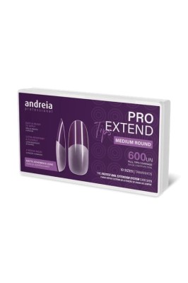 Zdjęcie produktu Tipsy profilowane ANDREIA PRO owal Medium Round 600 szt