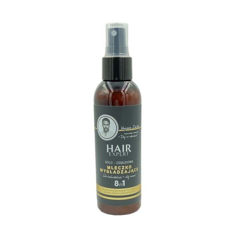 Hair Expert Mleczko do włosów 8w1, intensywnie wygładzające ze złotem koloidalnym 140 ml