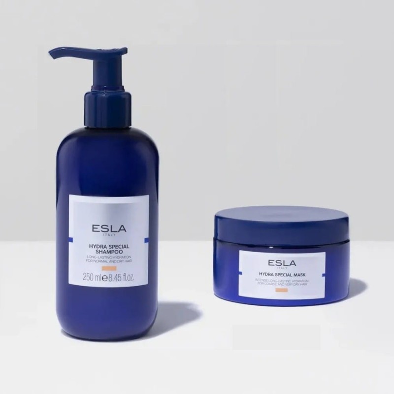 Zestaw nawilżający włosy ESLA Hydra: szampon + maska do włosów