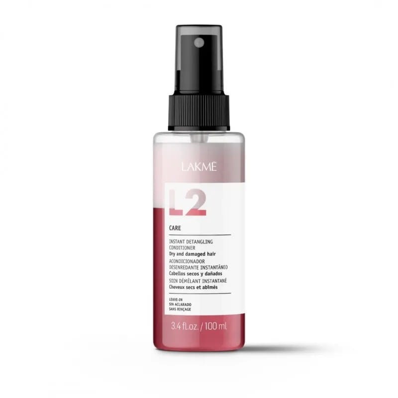 Lakmé Teknia L2 Care Detangling, Dwufazowa odżywka w sprayu do włosów farbowanych, pojemności