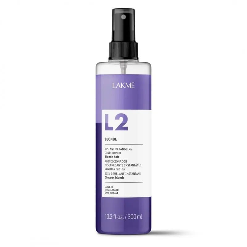 Lakmé Teknia L2 Blonde Detangling, Dwufazowa odżywka w sprayu do włosów siwych i blond, pojemności