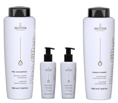 Zdjęcie produktu Zestaw Botoks do włosów Envie 24K, Zabieg regenerujący, szampon 1000 ml, odżywka 1000 ml, 2 x krem 150ml