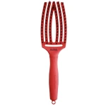 Olivia Garden FINGERBRUSH Szczotka do rozczesywania Imperfection Red Confidence - pastelowa czerwień