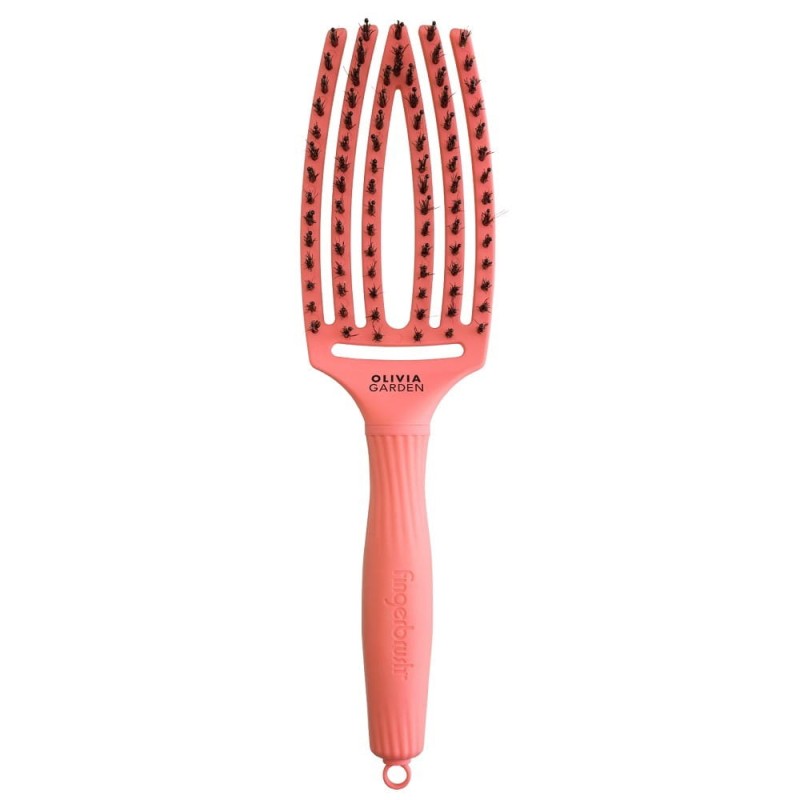 Olivia Garden FINGERBRUSH Szczotka do rozczesywania Imperfection Peach - Brzoskwinia