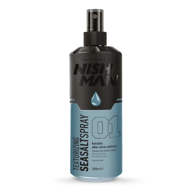 Zdjęcie produktu Nishman Sea Salt Spray 01, Teksturyzujący tonik do włosów na bazie soli morskiej 200 ml