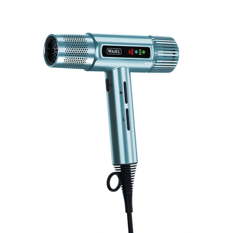 Suszarka barberska Wahl VANQUISH 1600W, Ultralekka, Cool Blue, Limitowana Edycja