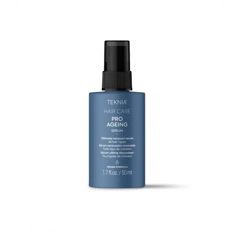 Serum Lakme Teknia Pro Ageing, na rozdwojone końcówki, wzmacnia włókno włosa i chroni przed wysoką temperaturą, 50 ml