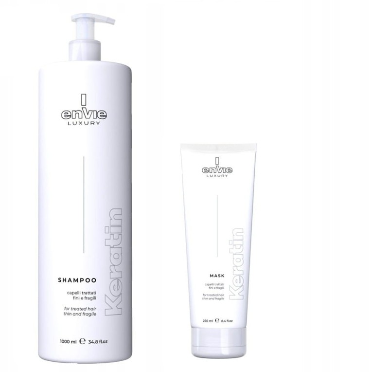 Zestaw Envie Luxury Keratin: szampon 1000 ml + Maska 250 ml