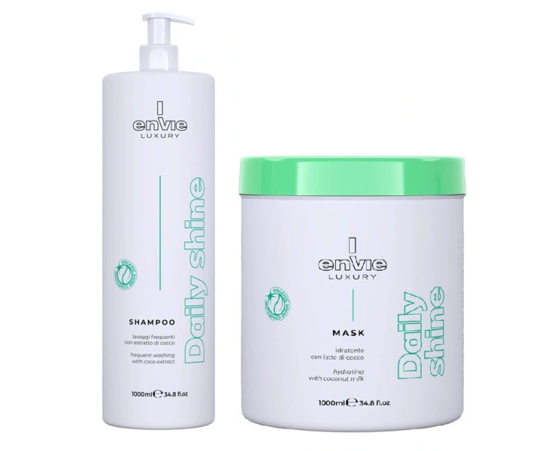Zestaw kosmetyków Envie Daily Shine: Szampon 1000 ml + Maska 1000 ml
