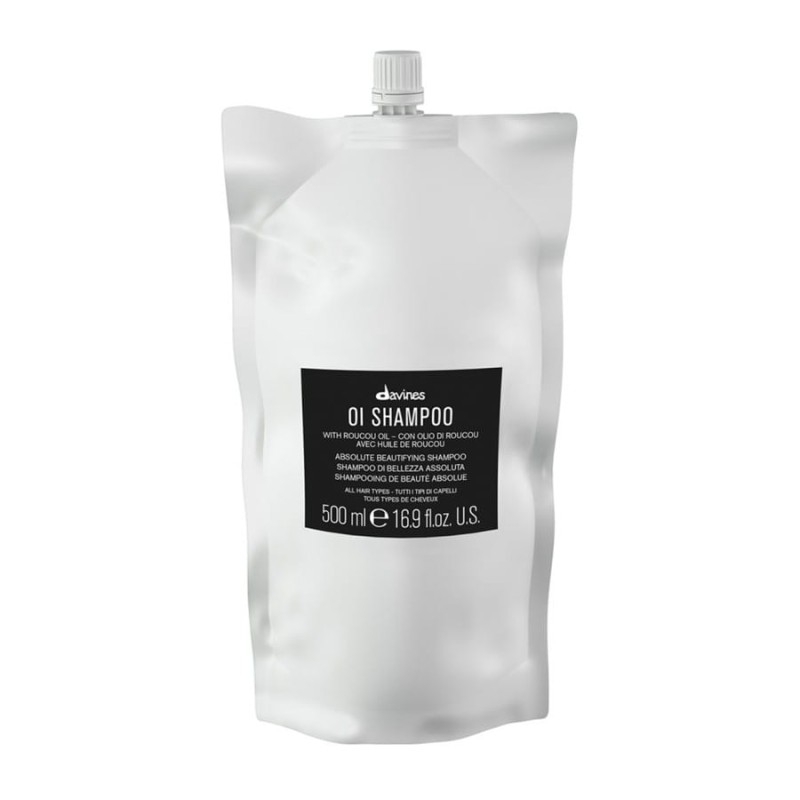 Davines OI Shampoo, Szampon organiczny do wszystkich rodzajów włosów 500 ml, Refill