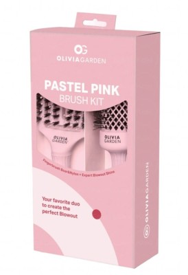 Zdjęcie produktu OLIVIA GARDEN FINGERBRUSH Zestaw szczotek do stylizacji Pastel Pink Brush Kit 2 szt.