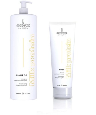 Zdjęcie produktu Zestaw kosmetyków Envie Luxury Milk: Szampon 1000 ml + maska 250 ml