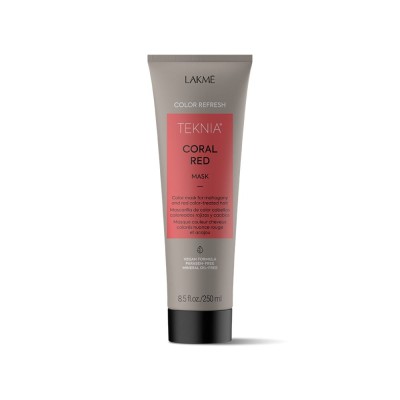Zdjęcie produktu Lakme Teknia Coral Red, REFRESH Mask, maska do włosów farbowanych w odcieniach czerwieni 250 ml