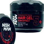 Nishman 5+ Hair Gel Gum Effect, Żel do włosów z efektem gumy 300 ml