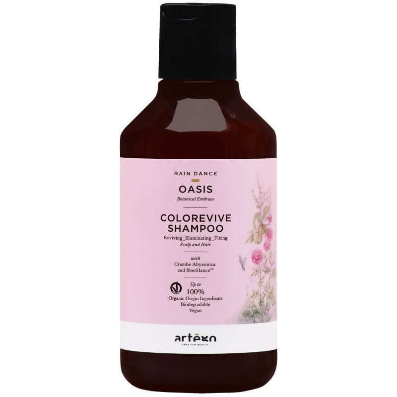 Artego Rain Dance Oasis Colorevive Shampoo, Szampon Chroniący Kolor Włosów Farbowanych, pojemności