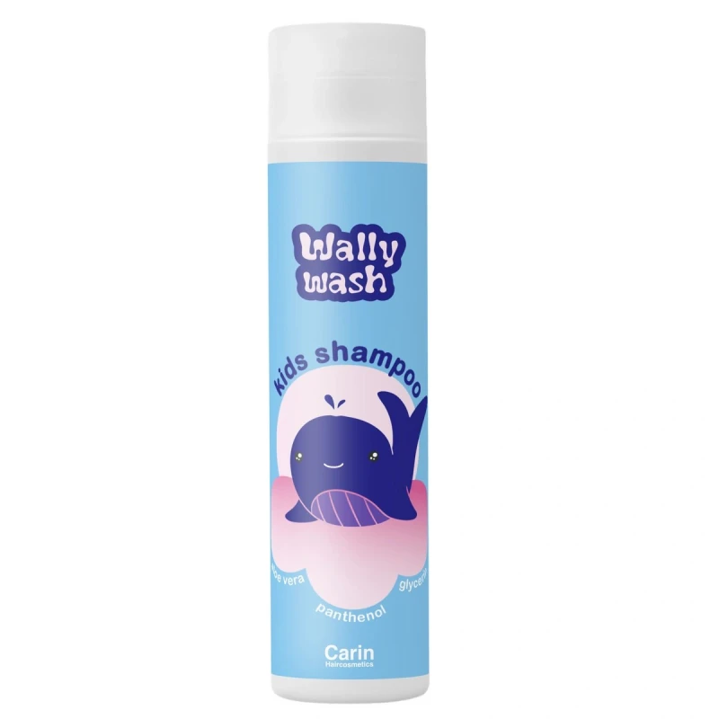 Szampon Dla Dzieci, Delikatny, Nie szczypie w oczy, Carin Kids Shampoo Wally Wash 250 ml