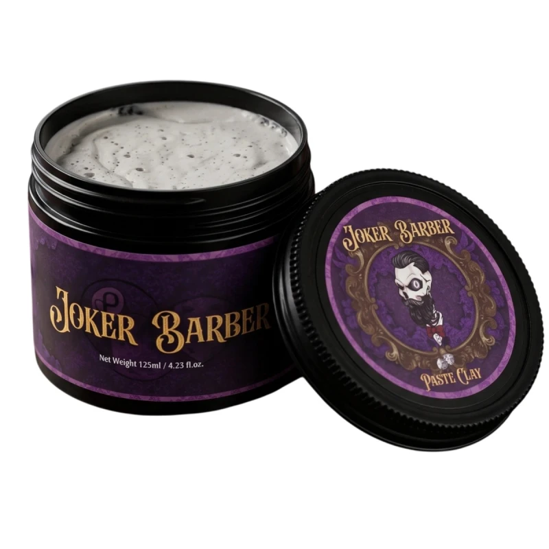 Joker Barber Paste Fiber Clay, Matowa Pasta, Glinka Dodająca Objętości Włosów 125 ml