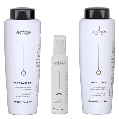 Zdjęcie produktu Zestaw Botoks do włosów Envie 24K, Zabieg regenerujący, szampon 1000 ml, odżywka 1000 ml, krem Filler 200ml