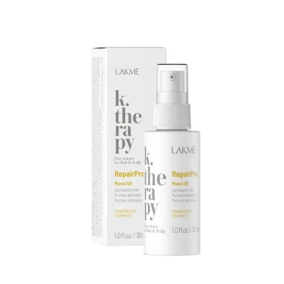 Zdjęcie produktu Olejek do włosów Lakmé k.therapy RepairPro Monoi, regenerujący do suchych i zniszczonych włosów 30 ml