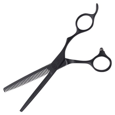 Zdjęcie produktu Olivia Garden Silkcut PRO, Degażówki barberskie Black Matt 6.35"