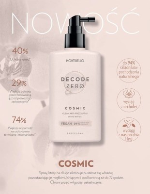 Zdjęcie produktu Montibello Decode Zero Cosmic spray, Spray przeciw puszeniu się włosów