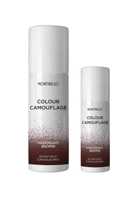 Zdjęcie produktu Montibello Colour Camouflage Mahogany Brown, spray korygujący kolor do odrostów, odcień mahoniowy brąz 125 ml