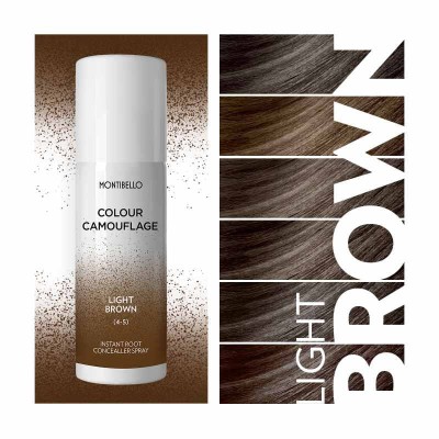 Zdjęcie produktu Montibello Colour Camouflage 5-6, Light Brown, spray korygujący kolor do odrostów, odcień jasny brąz 125 ml