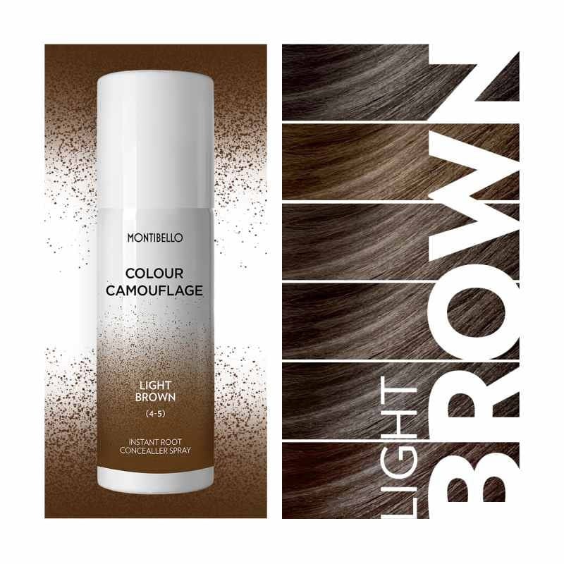 Montibello Colour Camouflage 5-6, Light Brown, spray korygujący kolor do odrostów, odcień jasny brąz 125 ml