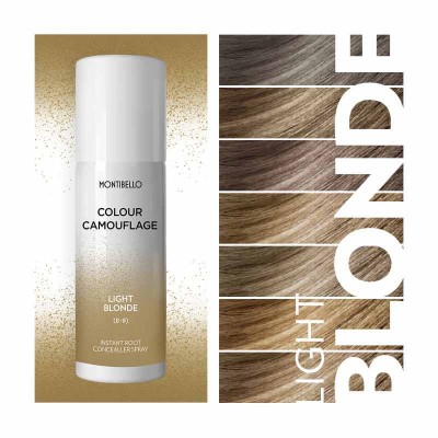 Zdjęcie produktu Montibello Colour Camouflage 7-9, Light Blonde, spray korygujący kolor do odrostów, odcień jasny blond 125 ml
