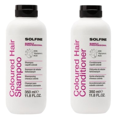 Zdjęcie produktu Szampon Solfine do włosów farbowanych 350 ml, Odżywka Solfine do włosów farbowanych 350 ml