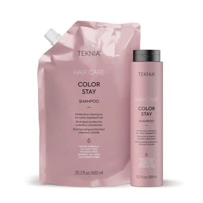 Zdjęcie produktu Lakme Teknia szampon COLOR STAY, szampon do włosów farbowanych 600ml, opakowanie Refill