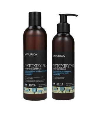 Zdjęcie produktu Rica Detoxifying, zestaw oczyszczający do włosów: Szampon + Peeling