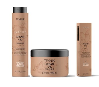 Zdjęcie produktu Lakme Argan Oil zestaw: szampon 300 ml + maska Argan Oil 250 ml + Olejek ARGAN OIL 125 ml