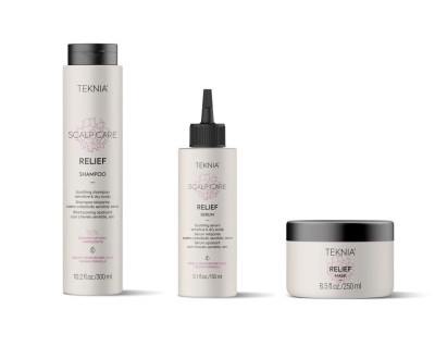 Zdjęcie produktu Lakme Teknia RELIEF zestaw do wrażliwej skóry szampon + maska + serum
