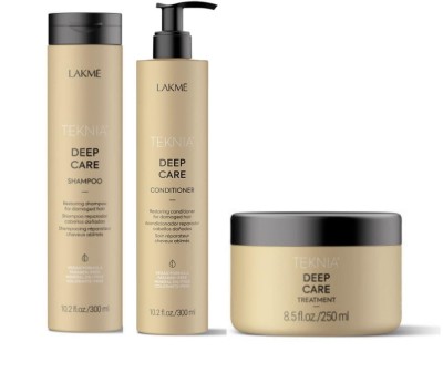 Zdjęcie produktu Lakme Teknia zestaw DEEP CARE: Szampon 300 ml, odżywka 300 ml, maska 250 ml