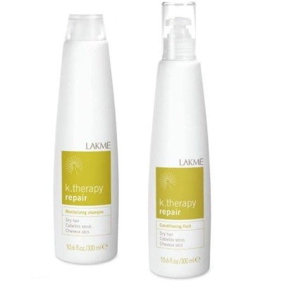 Zdjęcie produktu Lakme K.Therapy Repair zestaw do włosów zniszczonych Szampon + fluid