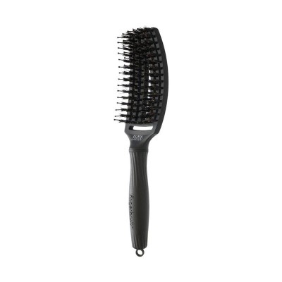 Zdjęcie produktu Olivia Garden Fingerbrush Full Black Medium, Szczotka do rozczesywania włosów suchych i mokrych
