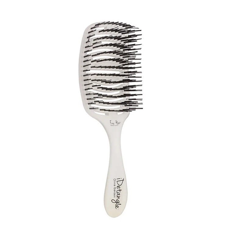 Szczotka do włosów Olivia Garden ESSENTIAL CARE FLEX Fine Hair Bristles Ice White