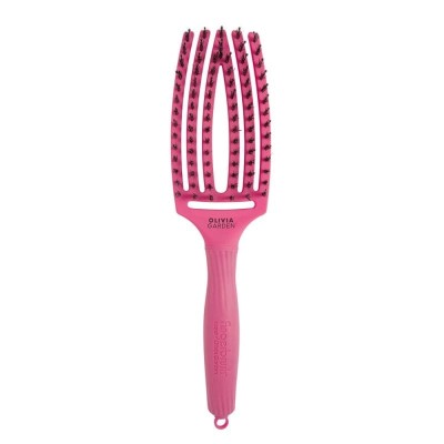 Zdjęcie produktu Szczotka Olivia Garden FingerBrush Combo Hot Pink, Medium, do rozczesywania włosów różowa