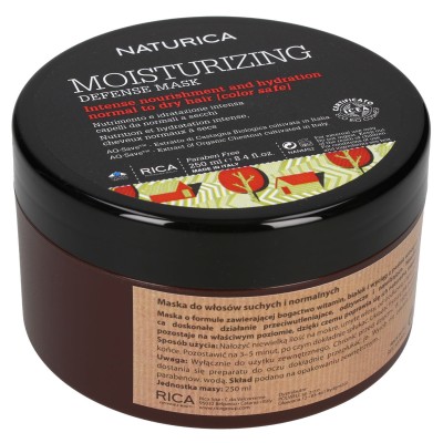 Zdjęcie produktu Maska Rica Moisturizing Mask, Maska odżywczo-nawilżająca, antyoksydacyjna do włosów normalnych i suchych