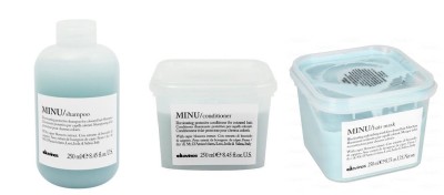 Zdjęcie produktu Davines Minu zestaw do włosów farbowanych: Szampon 250 ml + Odżywka 250 ml + Maska 250 ml
