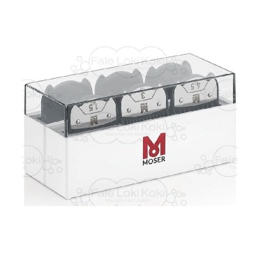 Zdjęcie produktu MOSER zestaw nasadek dystansowych magnetycznych 1.5 mm, 3 mm, 4.5 mm, 6 mm